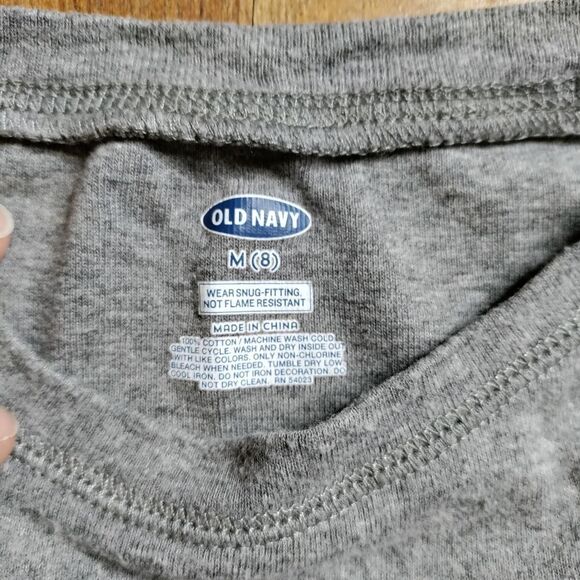 Old Navy pajama set size 8 Christmas holiday cotton long sleeve Fleece - Picture 3 of 8